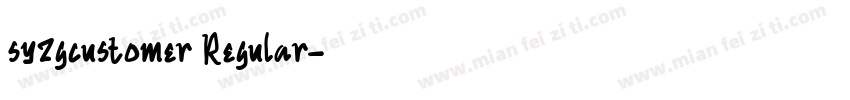 syzgcustomer Regular字体转换